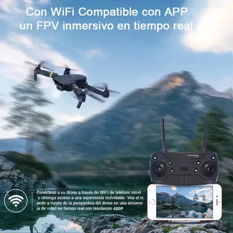 Drone Plegable Con Cámara Wifi 2.4g 998w